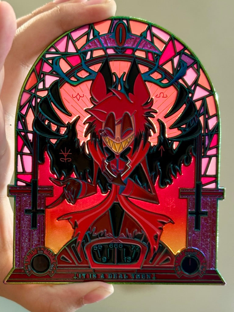 Alastor Stain Glass Pin