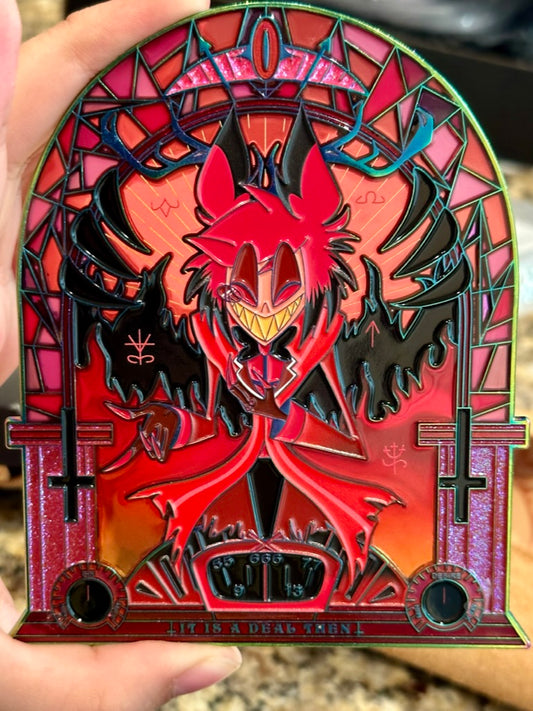 Alastor Stain Glass Pin